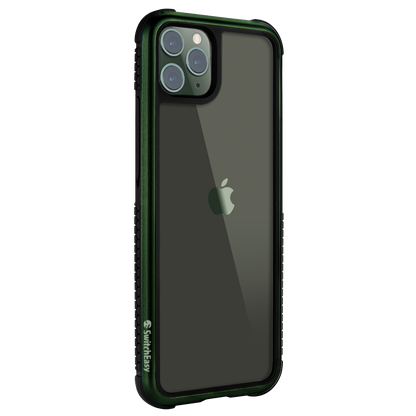 SwitchEasy Glass Rebel Military Grade Anti-Shock TPU Metal Tempered Glass Case Cover