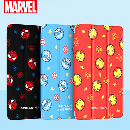 UKA Marvel Avengers Auto Sleep Folio Stand Cute Case Cover for Apple iPad