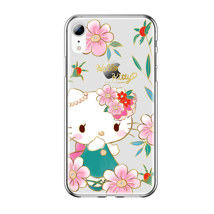 UKA Hello Kitty Luxury Crystal Diamonds Shockproof Back Case Cover for Apple iPhone