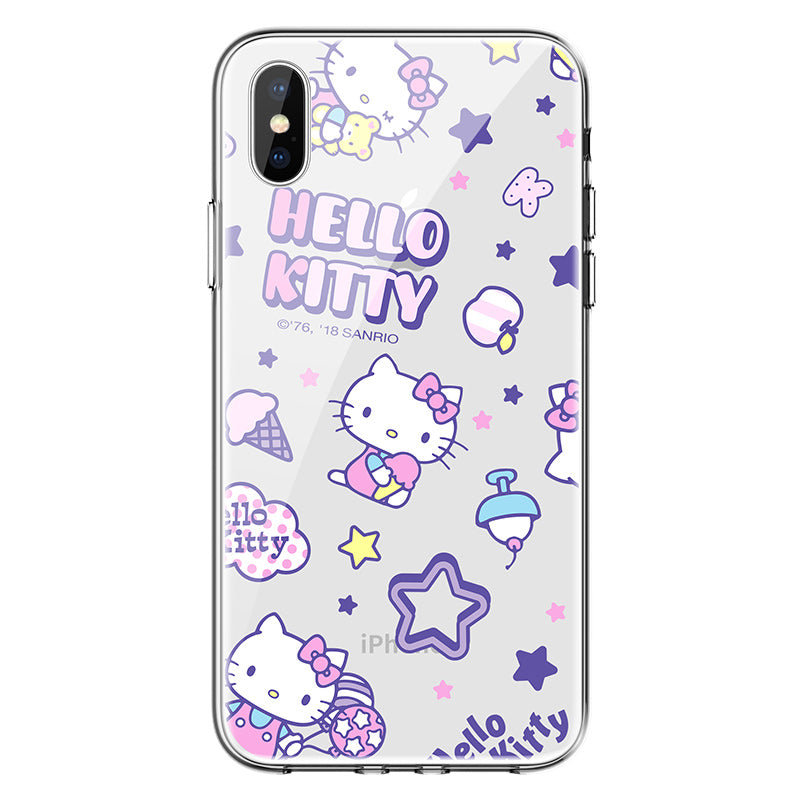 UKA Hello Kitty & My Melody & Little Twin Stars Clear Soft TPU Back Case Cover