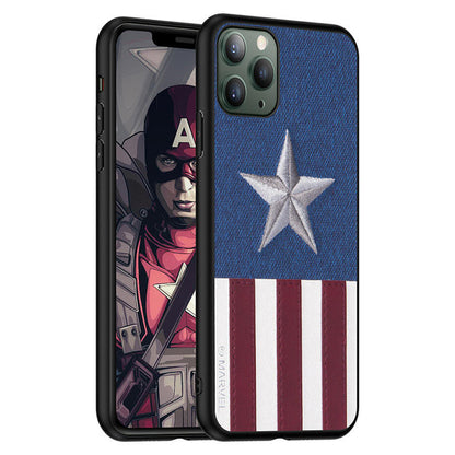 UKA Marvel Avengers 3D Embroidery Leather Back Case Cover
