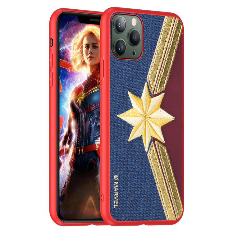 UKA Marvel Avengers 3D Embroidery Leather Back Case Cover