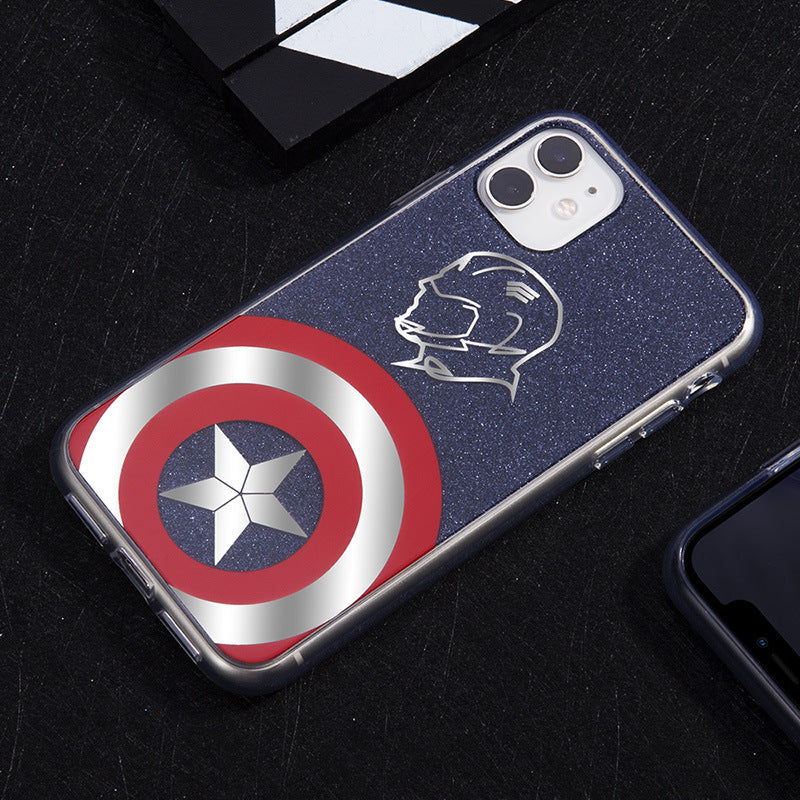 UKA Marvel Avengers Glitter Back Case Cover for Apple iPhone