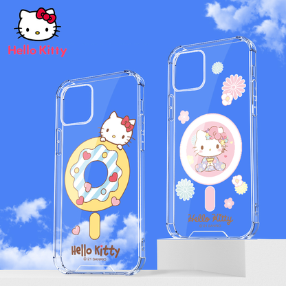 UKA Sanrio Characters Anti-fall Clear PC+TPU Magnetic MagSafe Case Cover