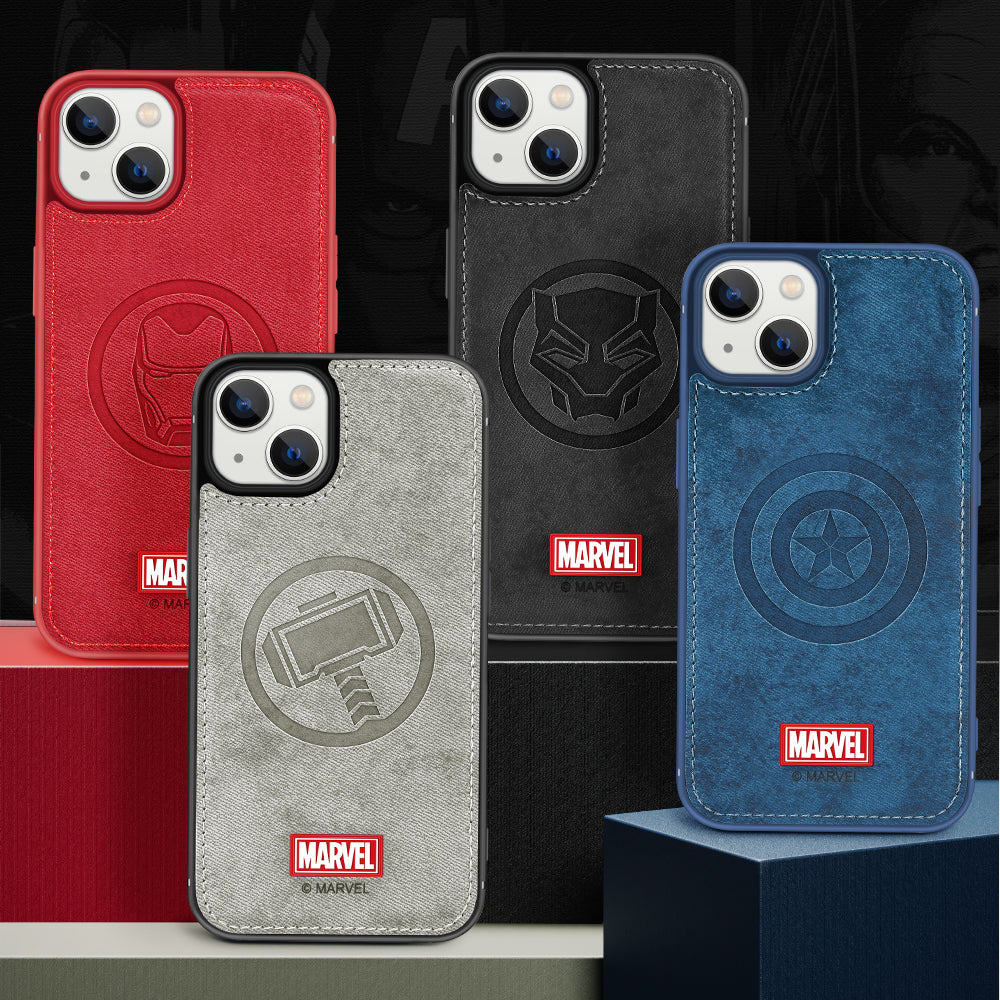 UKA Marvel Avengers TPU Frame Fabric Imprint Leather Back Case Cover –  Armor King Case