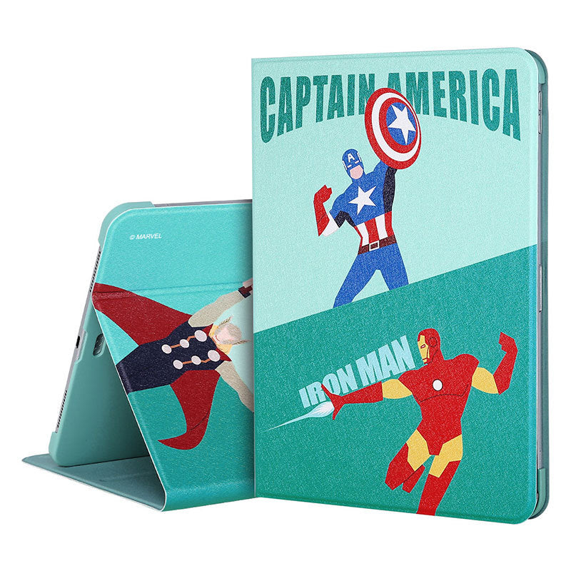 UKA Marvel Avengers Auto Sleep Folio Stand Silk Leather Case Cover