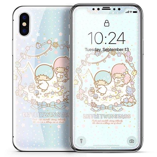 X-Doria Hello Kitty Tempered Glass Screen Protector & Back Cover Film for Apple iPhone XS/X